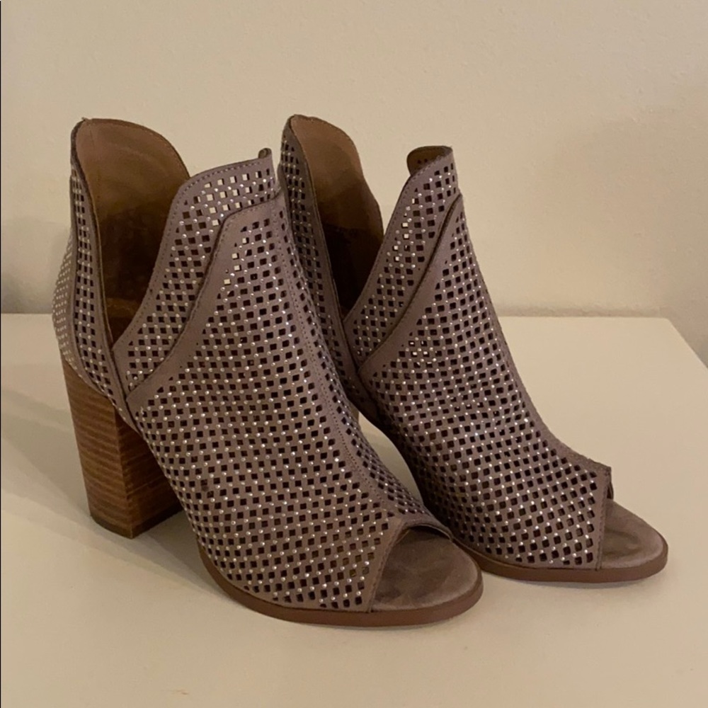 Suede Slip on Booties with sparkle - Picture 4 of 5